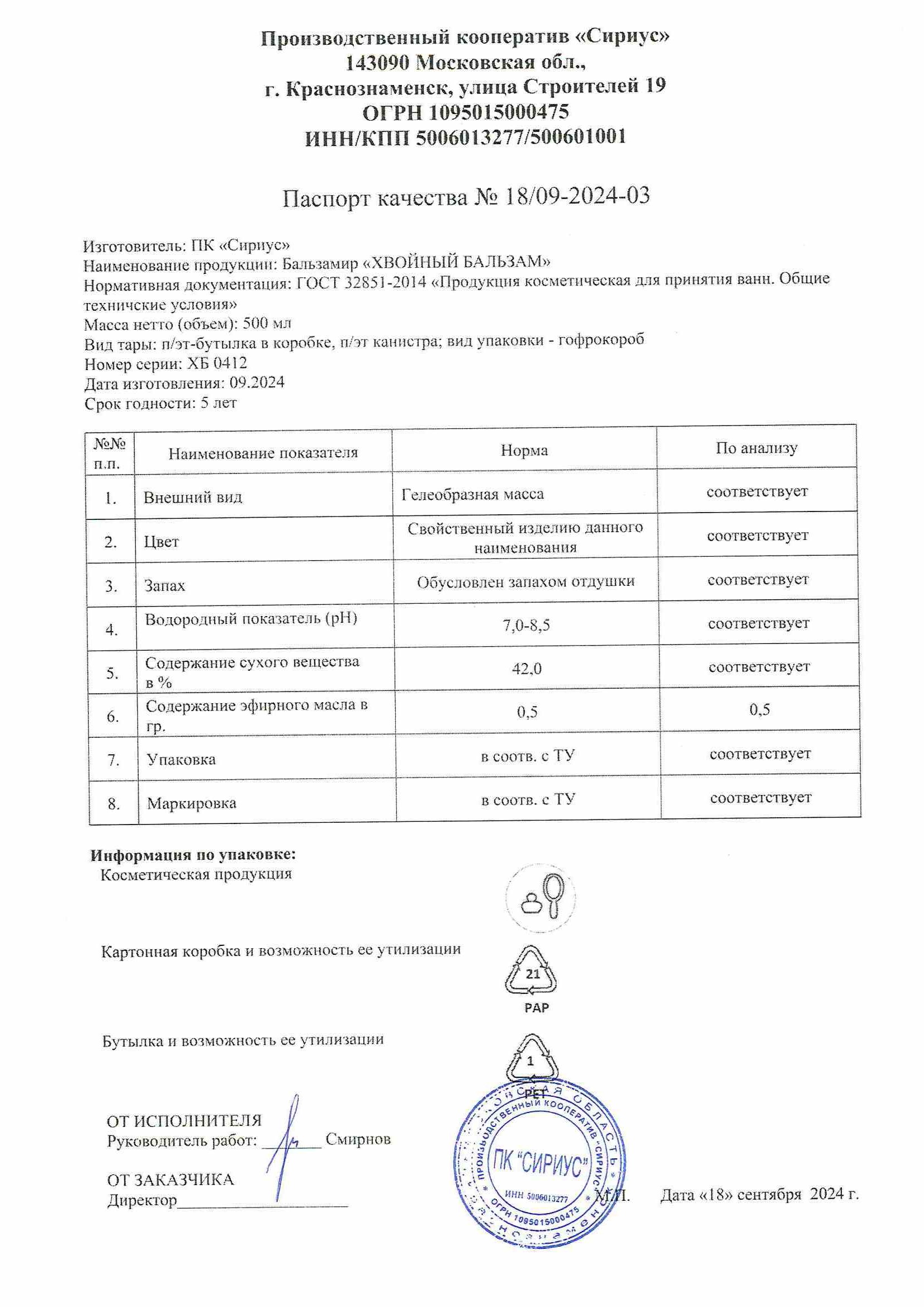 Паспорт №092024